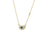 Κολιέ μάτι με σταυρό .